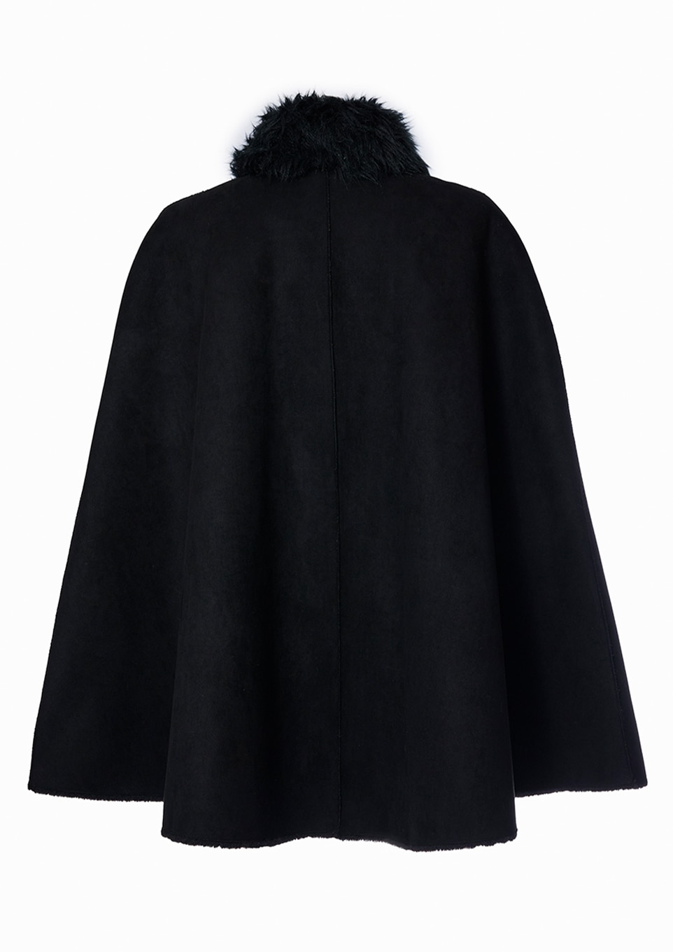 ダンボールで発送予定ですriu リウ Brushed back cape coat ケープ 黒