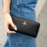 ヴィヴィアンウエストウッド 財布 ユニセックス メンズ レディース 長財布 ブラック CLASSIC ZIP ROUND WALLET 51050023L001LN403 VIVIENNE WESTW