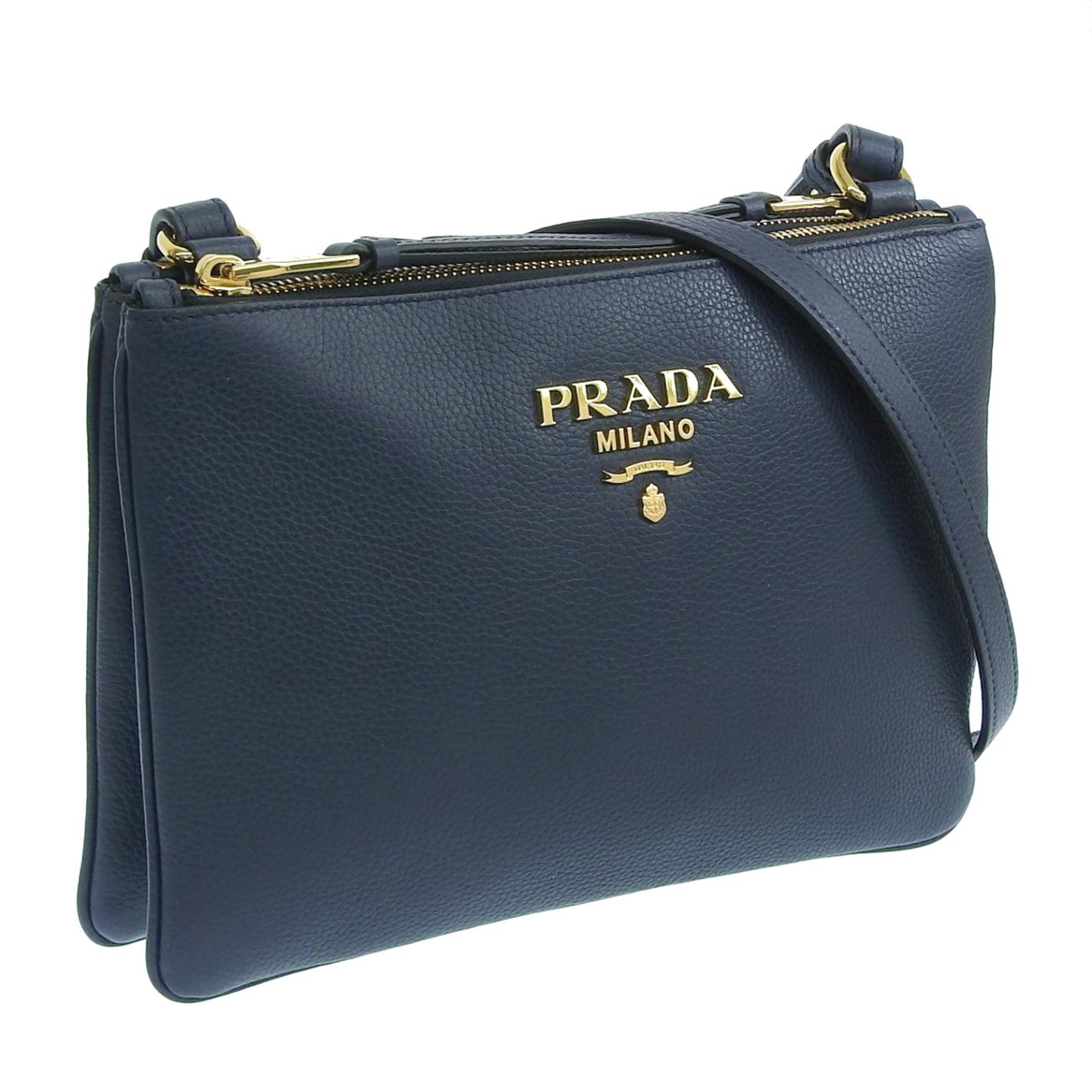 プラダ バッグ レディース クロスボディ ショルダーバッグ アウトレット レザー ネイビー 1BH046 VITELLO PHENIX BALTICO PRADA|バッグ|PRADA