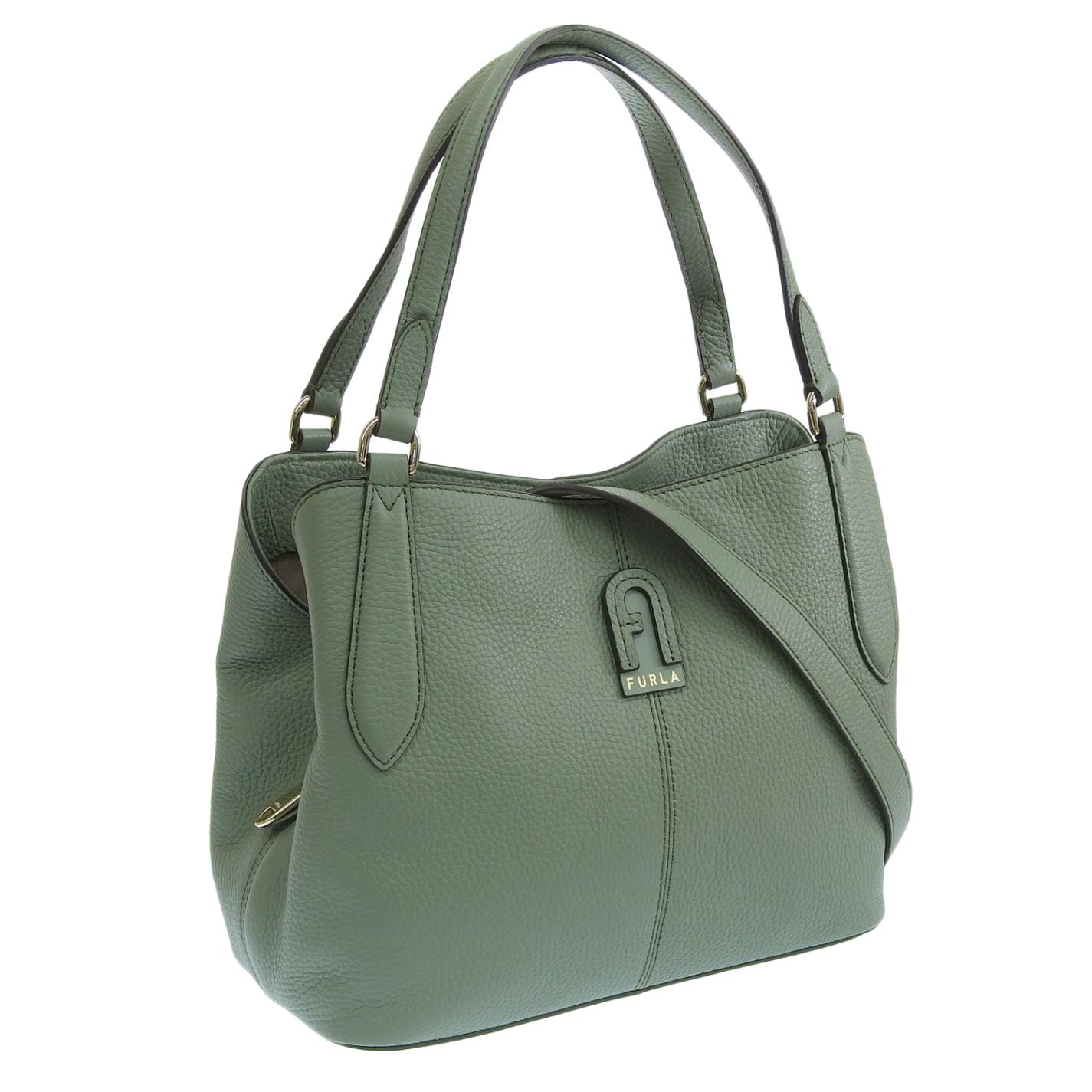 フルラ バッグ レディース ハンドバッグ 2WAYバッグ ショルダーバッグ アウトレット レザー グリーン DANAE S HOBO WB00545BX0305TIM00 FURLA|バッグ|FURL
