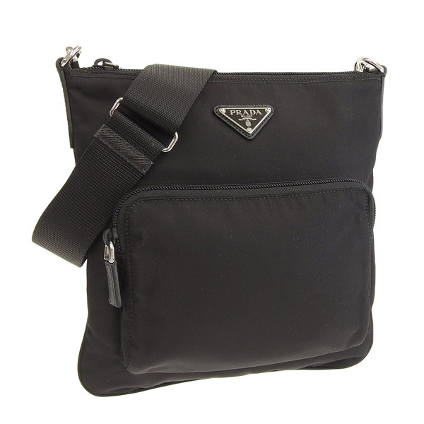 プラダ PRADA バッグ ショルダーバッグ バッグ ナイロン ブラック レディース 1bh716tess