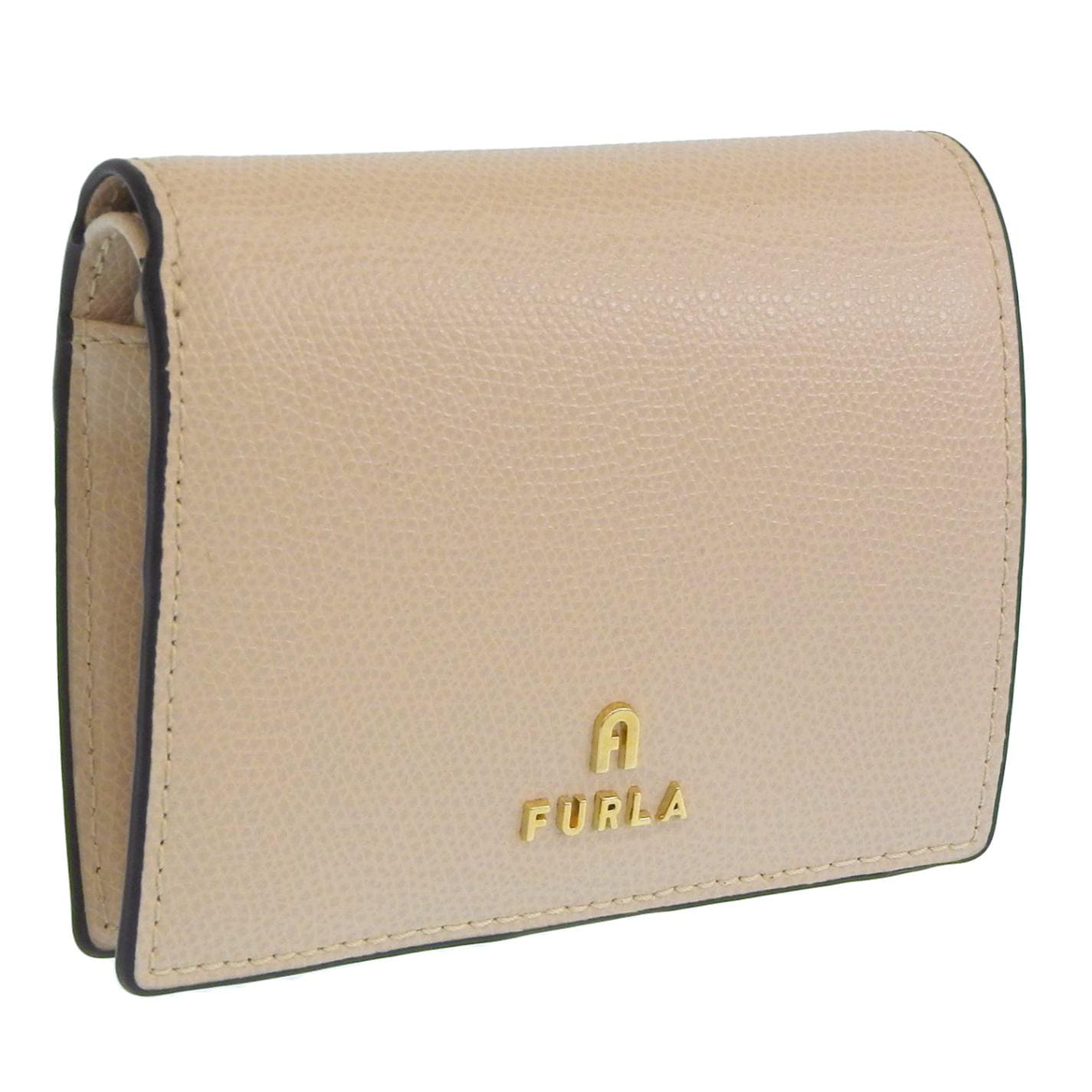 フルラ 財布 レディース 二つ折り財布 レザー ベージュ FURLA CAMELIA