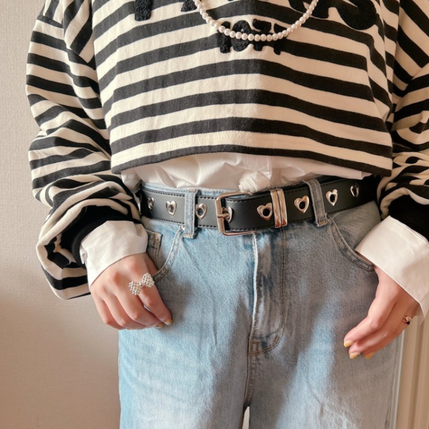 alice auaa ピラミッドスタッズベルト alice auaa◇ベルト/-/BLK