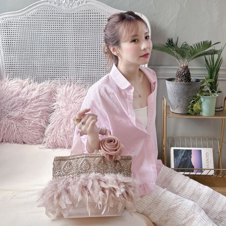 BAG・Accessory,♡Fluffyシリーズ【フェザー】♡
