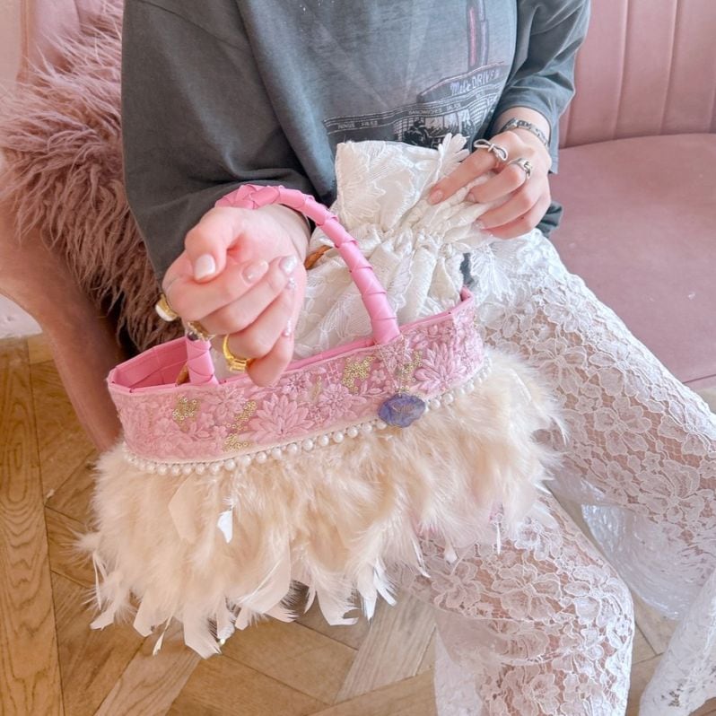 カゴGelato Panier【Pink Fizz】 | BAG,素材,カゴ | Saha by elliee