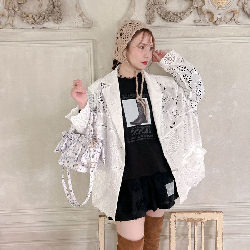 Saha by elliee サハバイエリー　Ruffleレースボレロ Saha by elliee サハバイエリー Ruffleレースボレロ NEW ARRIVAL