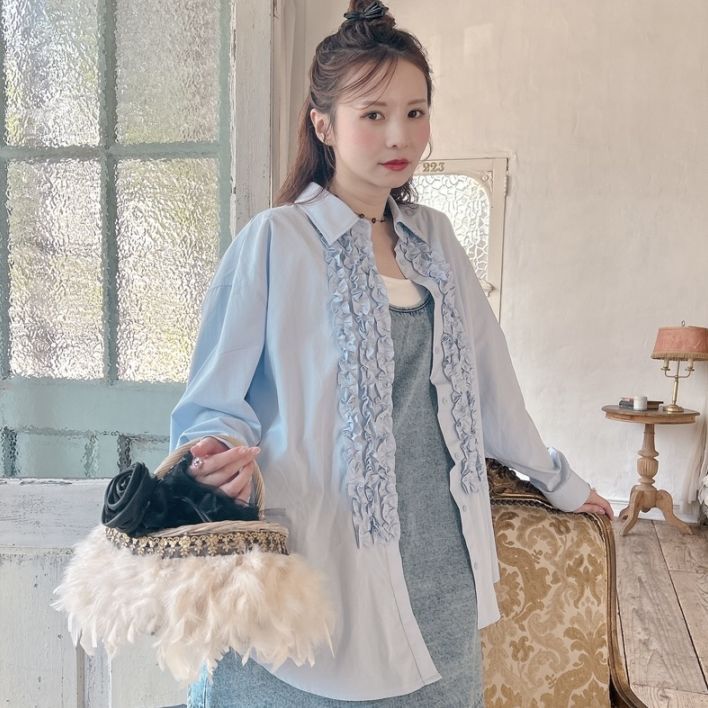 新品未使用 サハバイエリー バックパック S Puffy Gigi【3way】 BAG・Accessory,♡Fluffyシリーズ【フェザー】&#9825