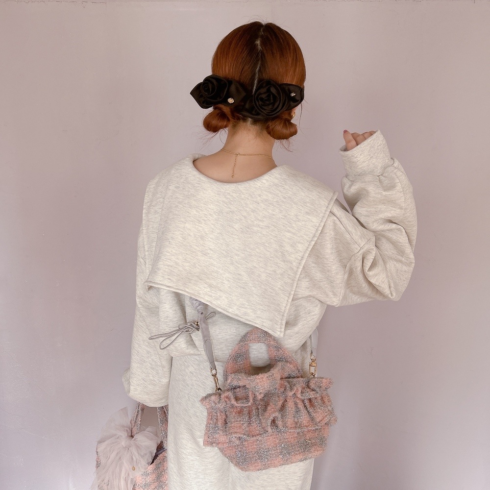 裾のフリルが可愛いキュートなスウェットセットアップ ☆ Sailorスウェットセットアップ | Clothing【洋服】 | Saha by