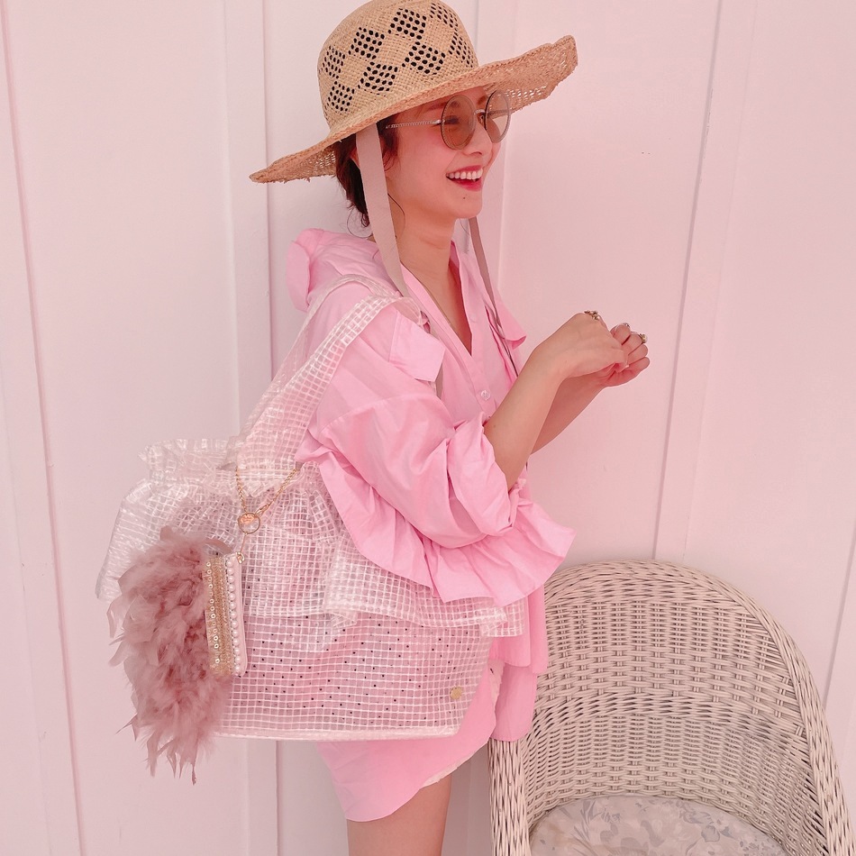 ビッグクリアバッグ Summer Frill Bebe | BAG・Accessory,♡ ビッグクリアバッグ Summer Frill Bebe | BAG・Accessory,♡