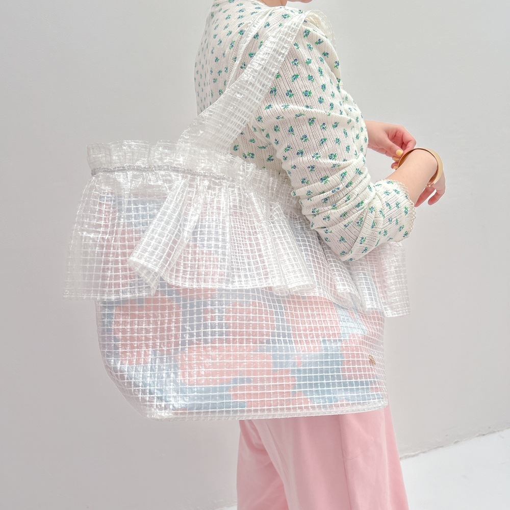 ビッグクリアバッグ Summer Frill Bebe | BAG・Accessory,♡