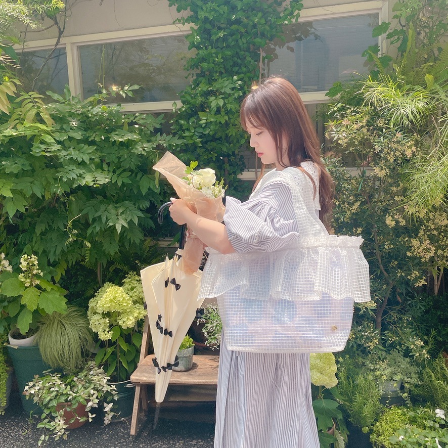 YELLO クリアハンドバッグ