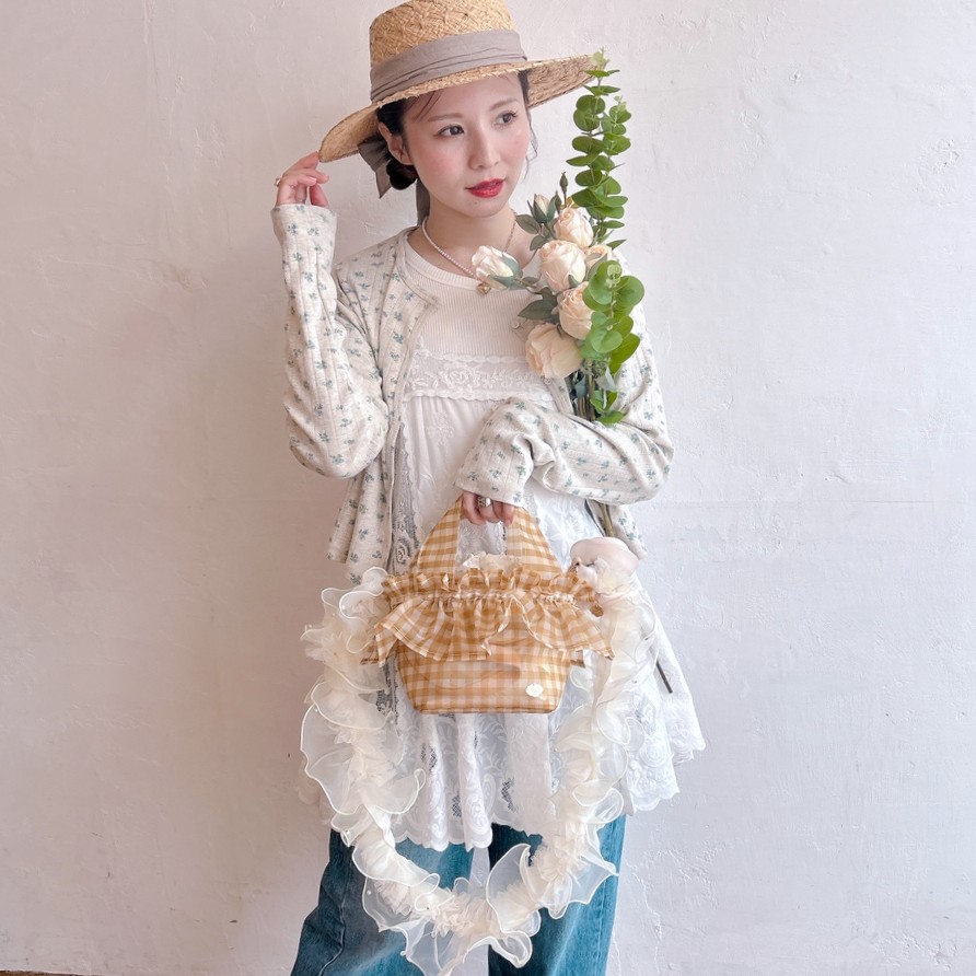 【限定色】サハバイエリー　フリルベベ　レギュラーサイズ　サンドベージュ フリルバッグ Tutu Bebe【ミニ】 | BAG・Accessory,♡Frill