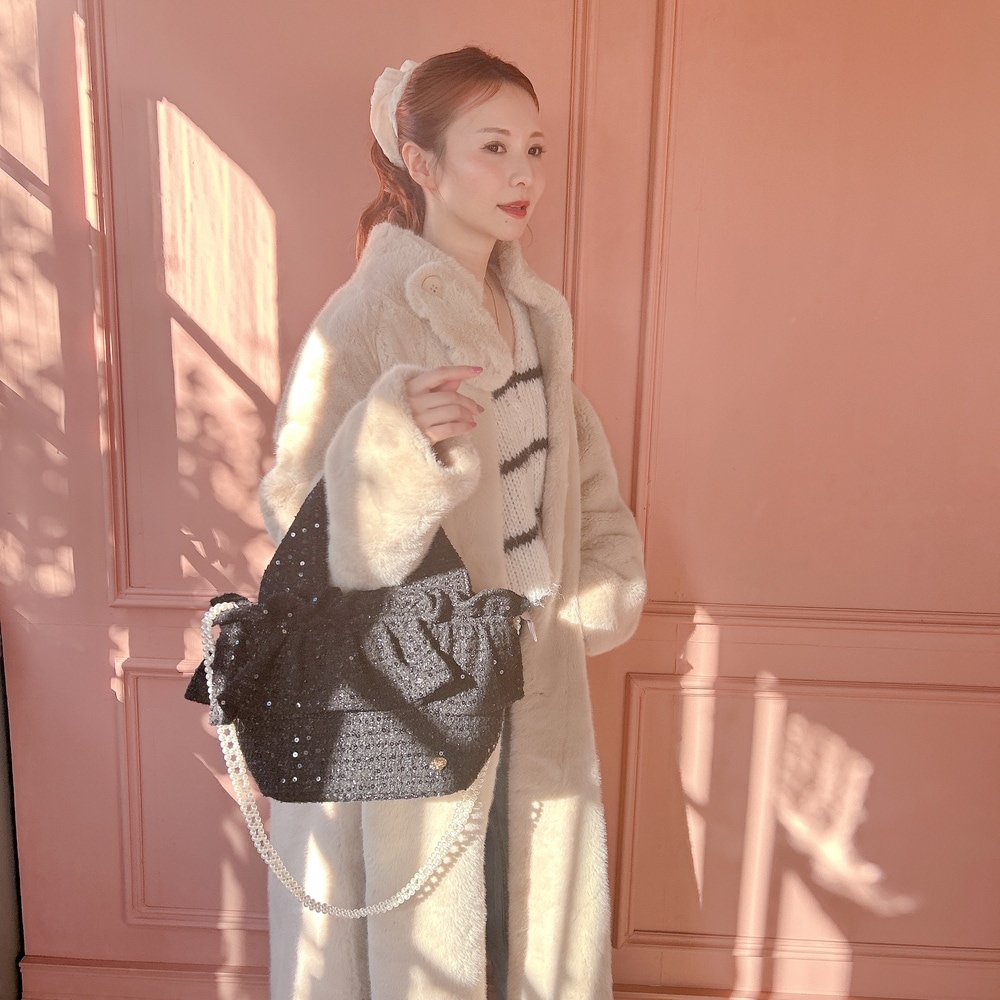 フリルバッグ Tweedy Bebe【ブラック】2サイズ | BAG・Accessory