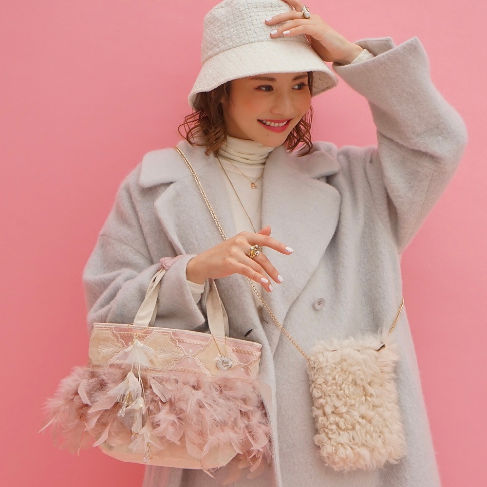 Sahabyelliee Fluffyシリーズ トート バッグ ミルキーカラー トート Shelly Blair | BAG・Accessory,♡Fluffyシリーズ