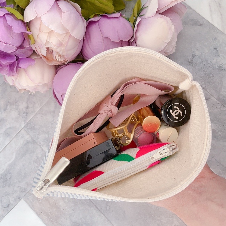 �ݡ��� Flower Stripe Pouch