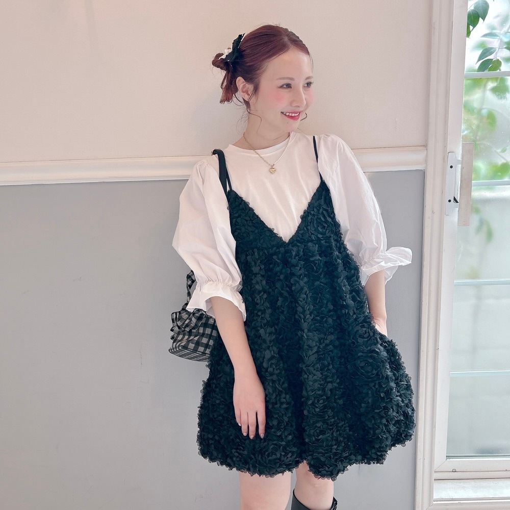 人気定番の ☆Floralバルーンキャミドレス Clothing【洋服】,One-piece | ワンピース