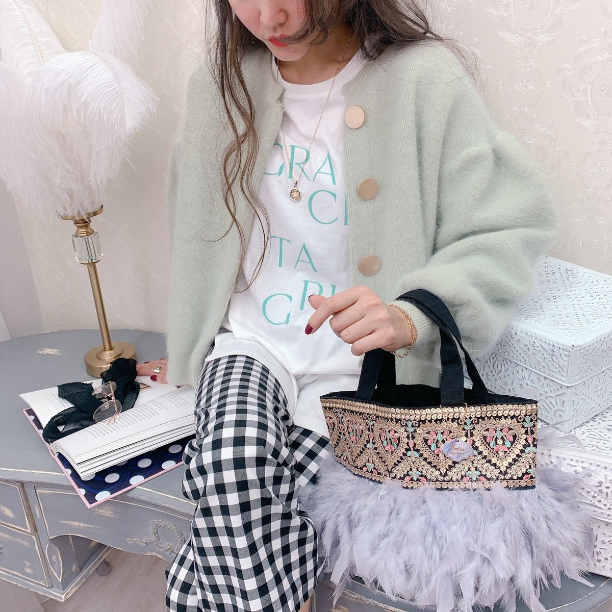 トート Love Poppy Black | BAG・Accessory,♡Fluffy