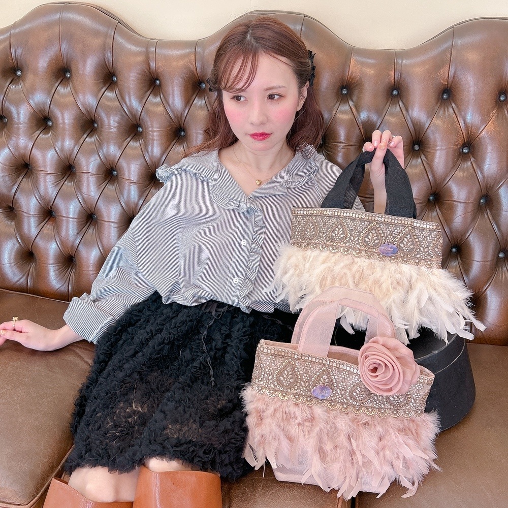 Sahabyelliee Fluffyシリーズ トート バッグ ミルキーカラー トート Shelly Blair | BAG・Accessory,♡Fluffyシリーズ