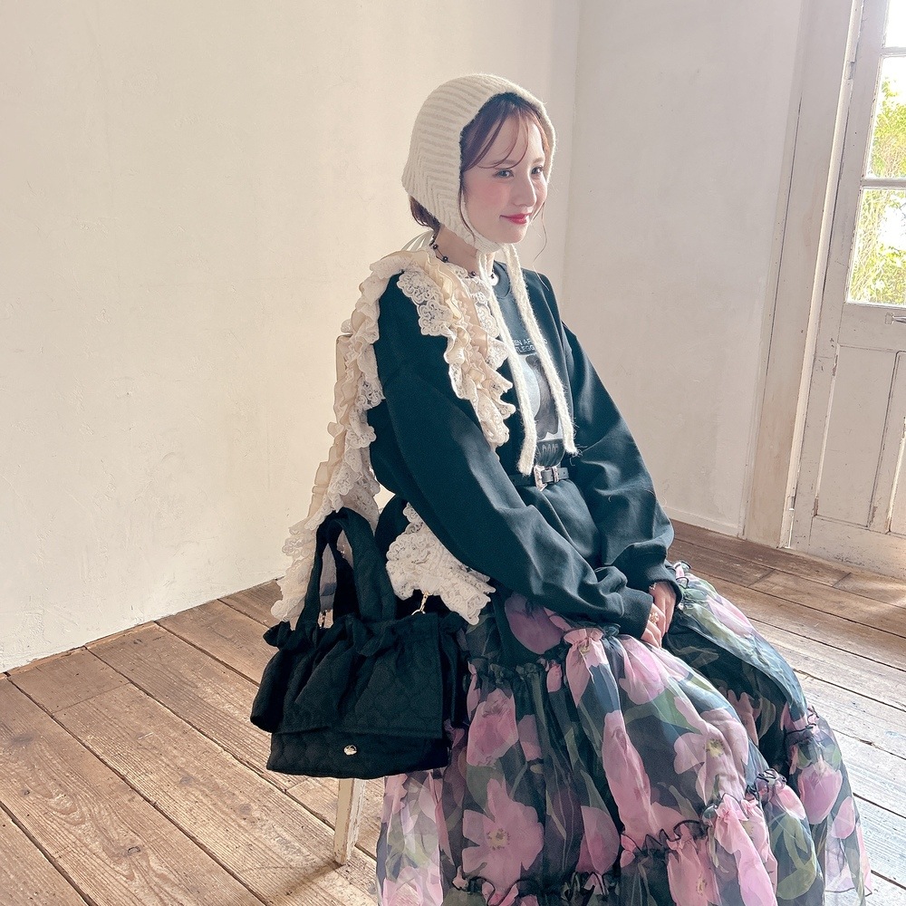 Saha by elliee サハバイエリー　Ruffleレースボレロ 2024 AWcollection | Saha by elliee