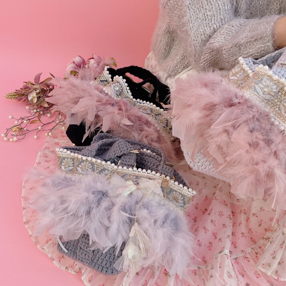 ニットトート Wintry Meghan | BAG・Accessory,♡Fluffyシリーズ 