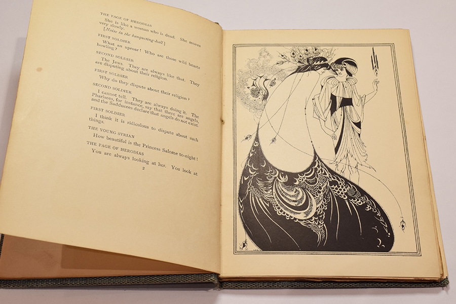 オスカー・ワイルド著『サロメ』オーブリー・ビアズリー画　1894年英語初版本 オスカー・ワイルド著『サロメ』オーブリー・ビアズリー画 1894