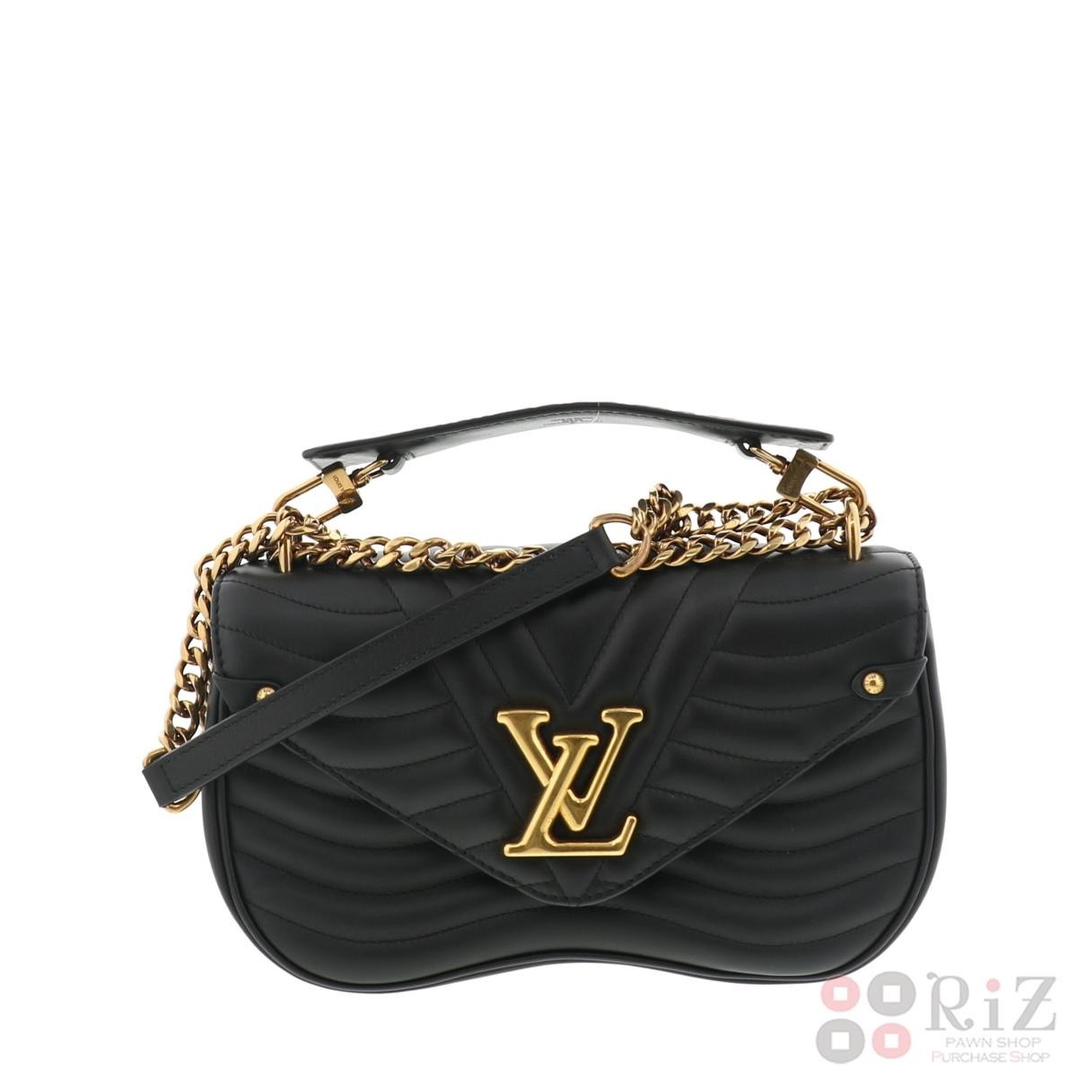 【お値下げ品】【中古】 LOUIS VUITTON (ルイヴィトン) ニューウェーブ チェーンバッグMM バッグ ショルダー/メッセンジャーバッグ New wave/ニューウェーブ Black/ブラック M51498 used:A-RiZ
