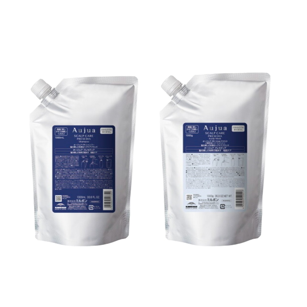 Aujua スカルプケア シャンプー＆マスク 1000mL✖︎1000g Aujua スカルプケア シャンプー＆マスク 1000mL✖︎1000g