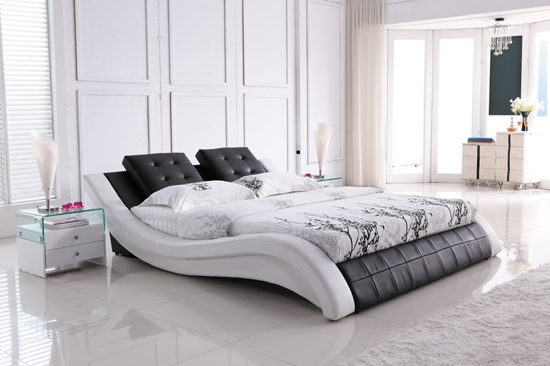 送料込み価格変更【お引き取り対応】 高級ダブルベット ベッド ダブル 2層ポケットコイルマットレス付き ストーングレー