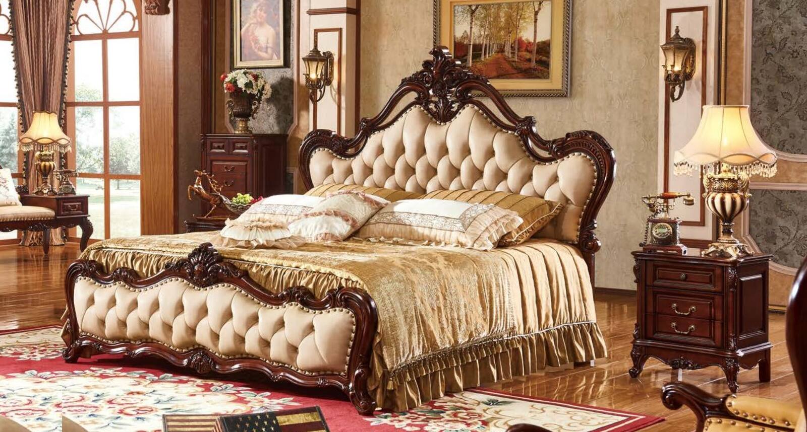 年末特別15％値引！条件は要問い合わせ！～グランデ・フローラル・ホワイトベッド