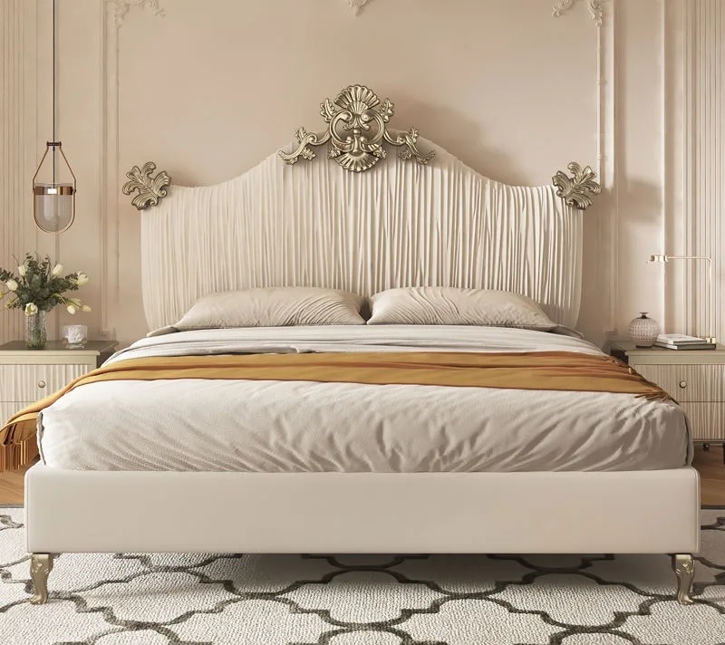 年末特別15％値引！条件は要問い合わせ！～ロココ調王朝風高級ベッド