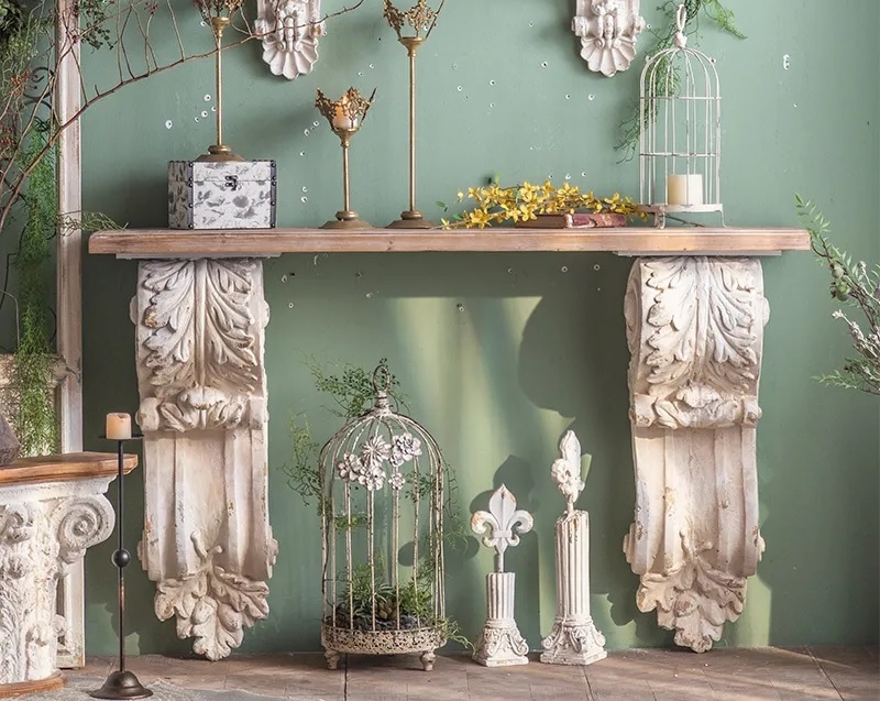 11/20まで最大15％お値引き！条件は要問い合わせ！～アンティーク調壁面装飾台