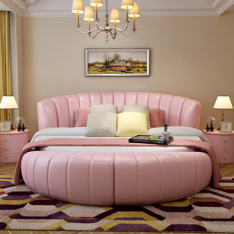 初売り特別15％値引！条件は要問い合わせ！～円形ベッド（マットレス付）