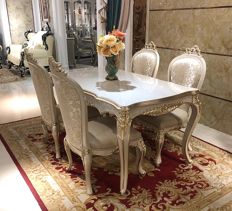 年末特別15％値引！条件は要問い合わせ！～Gシリーズフレンチ宮廷調の優雅なダイニング5点セット