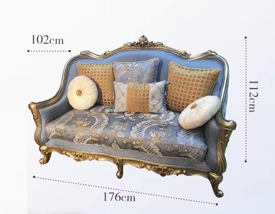 11/20まで最大15％お値引き！条件は要問い合わせ！～王室・宮殿風2人がけソファ