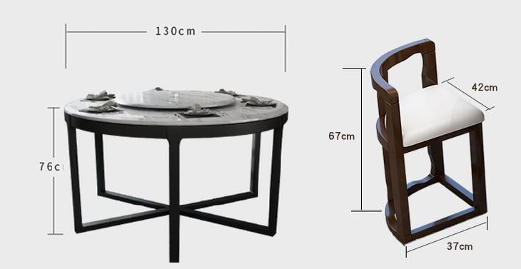 11/20まで最大15％お値引き！条件は要問い合わせ！～円形大理石ダイニングテーブルセット