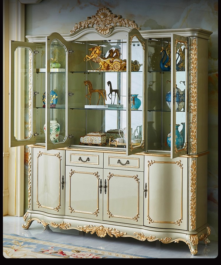 初売り特別15％値引！条件は要問い合わせ！～ロココ調カップボード