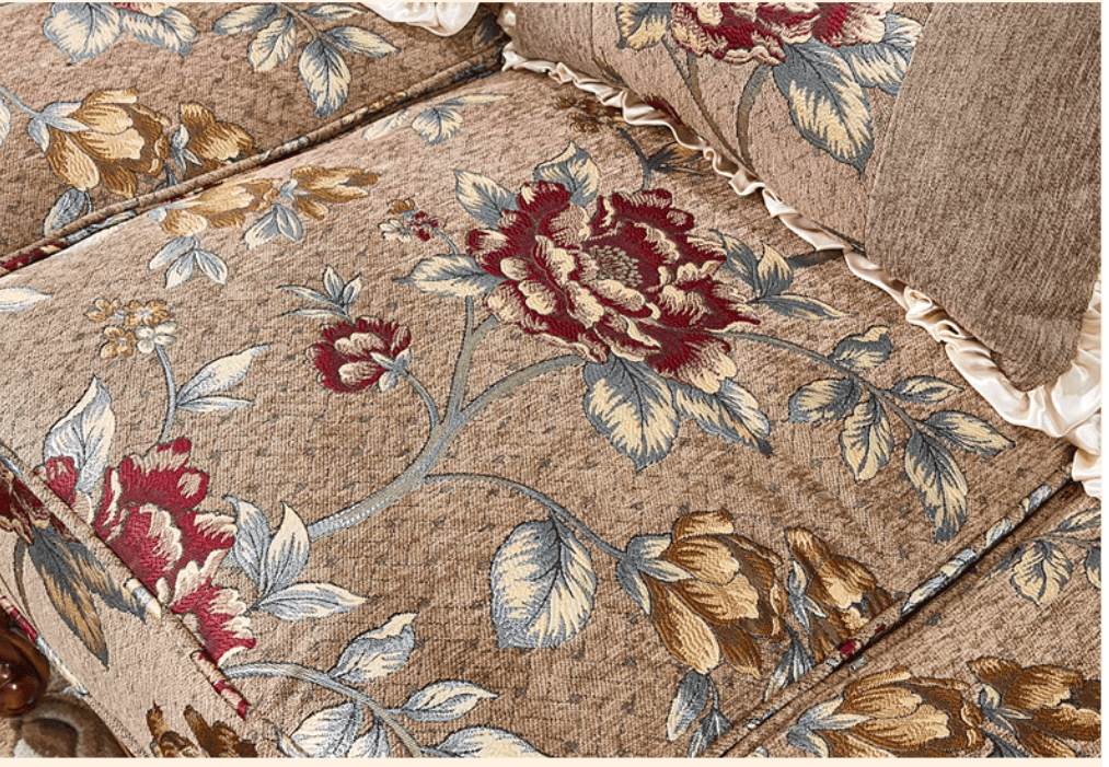 11/20まで最大15%お値引き!条件は要問い合わせ!~ロココ花柄ファブリックソファ