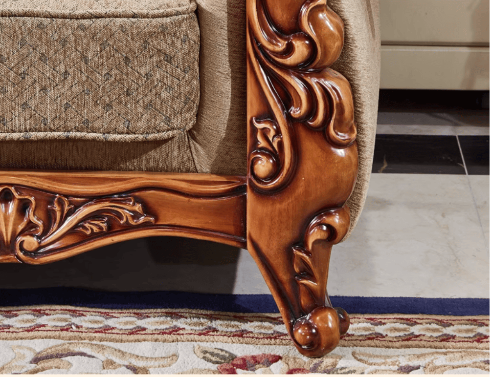 11/20まで最大15%お値引き!条件は要問い合わせ!~ロココ花柄ファブリックソファ