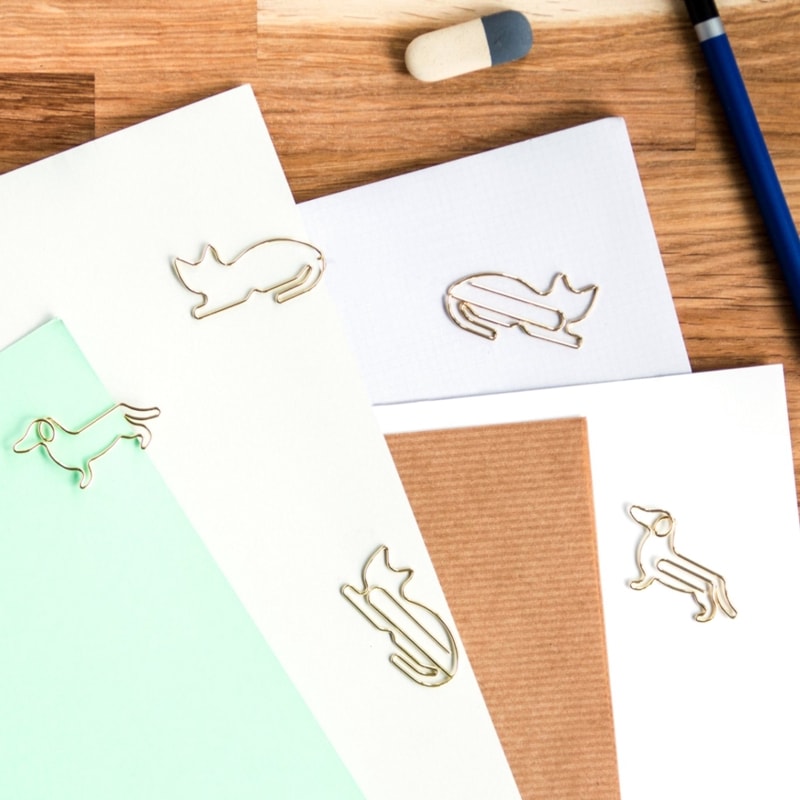 Animal Paper Clips (ｱﾆﾏﾙ ﾍﾟｰﾊﾟｰｸﾘｯﾌﾟ) 　動物モデル ペーパークリップ 5個セット