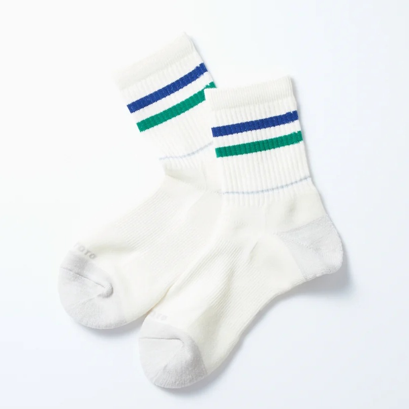 ROTOTO ALLROUNDER ”2 STRIPE MERINO CREW ”/ オールラウンダー 2ストライプ メリノクルー