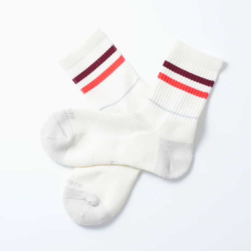 ROTOTO ALLROUNDER ”2 STRIPE MERINO CREW ”/ オールラウンダー 2ストライプ メリノクルー