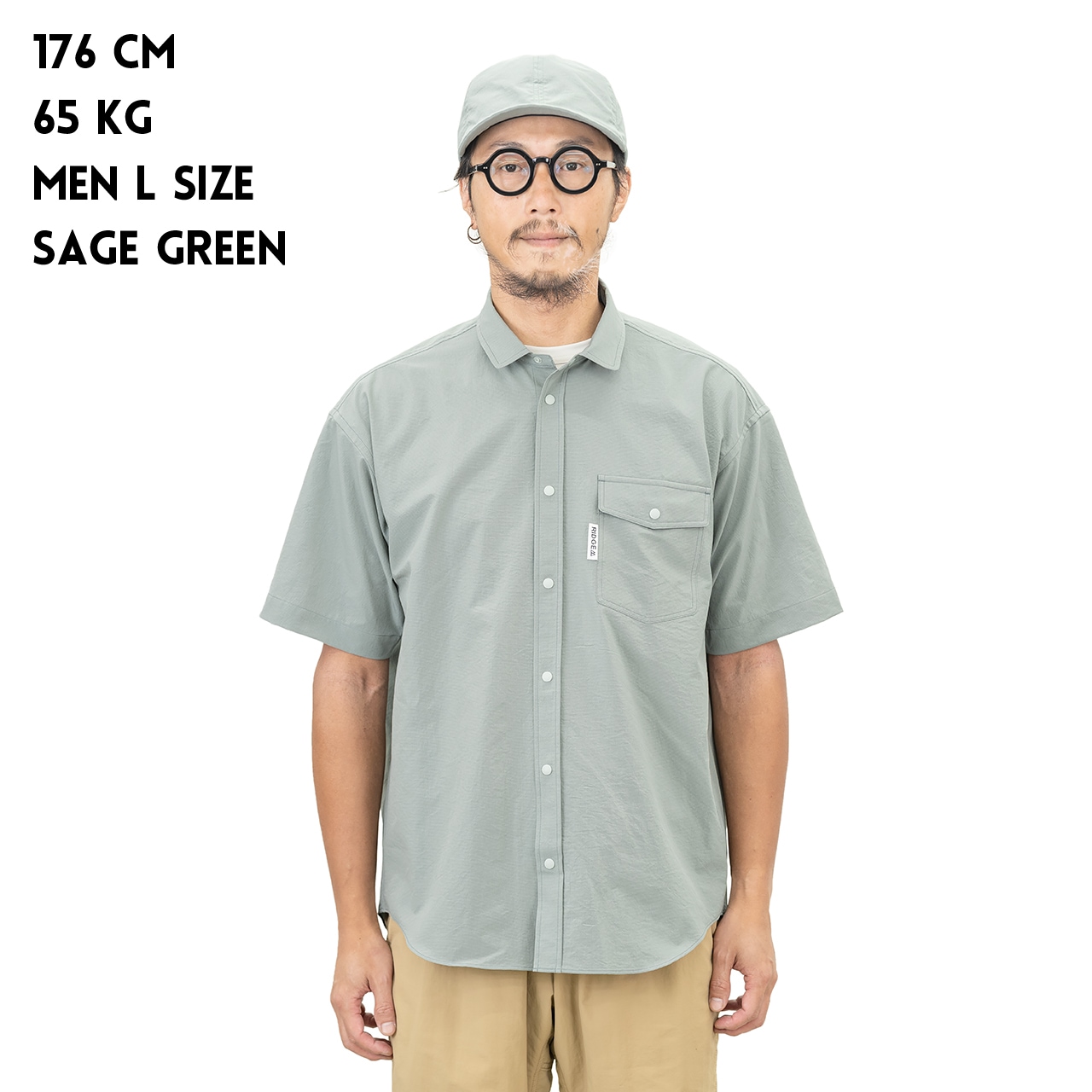 PGG グレー ショートスリーブシャツ PGG グレー ショートスリーブシャツ