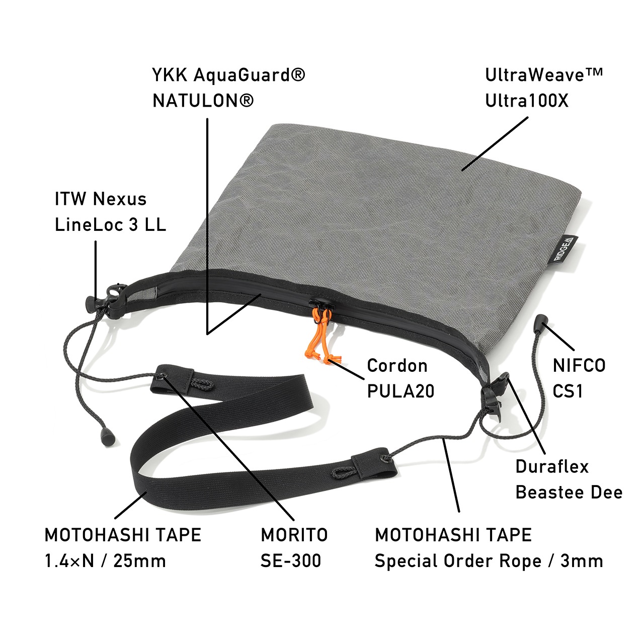RIDGE MOUNTAIN GEA Sacoche / リッジ マウンテン ギア サコッシュ