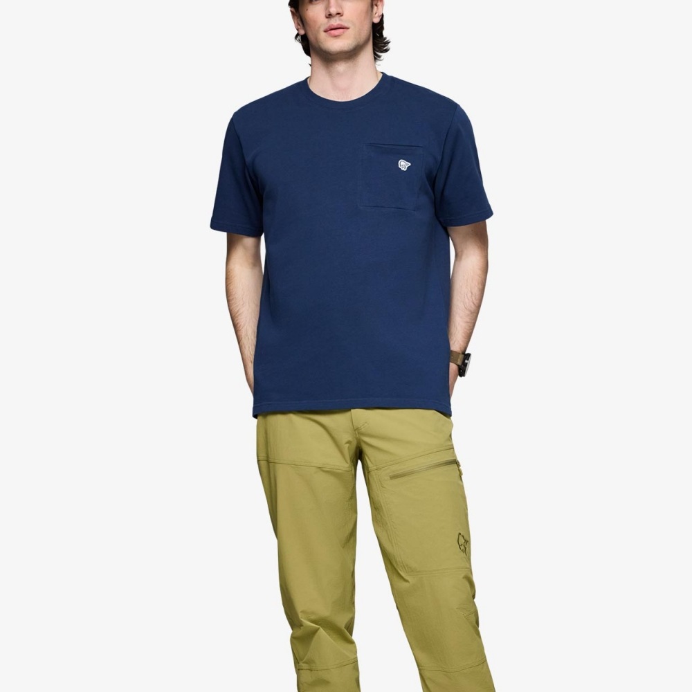 NORRONA /29 cotton pocket T-Shirt (M) / ノローナ メンズ