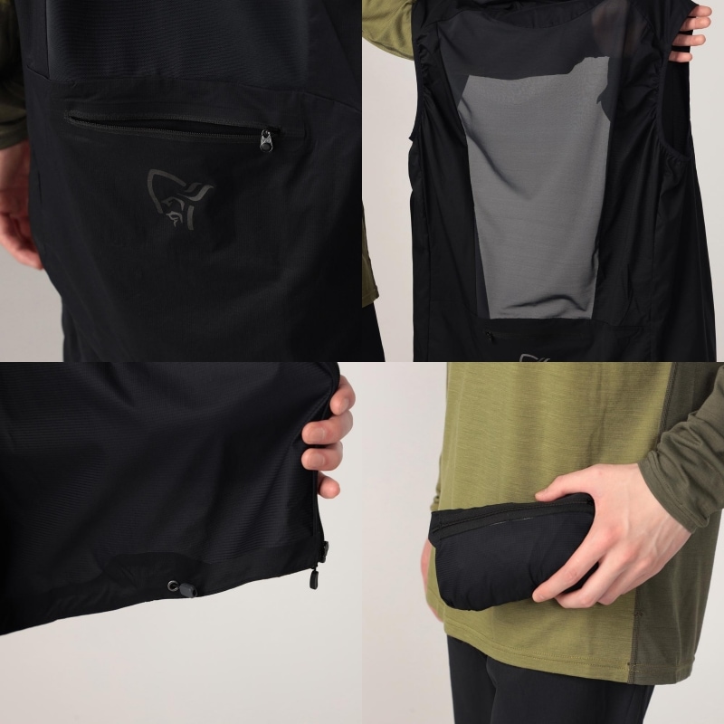 楽天市場】Norrona ノローナ｜senja aero90 Vest (M) #Caviar