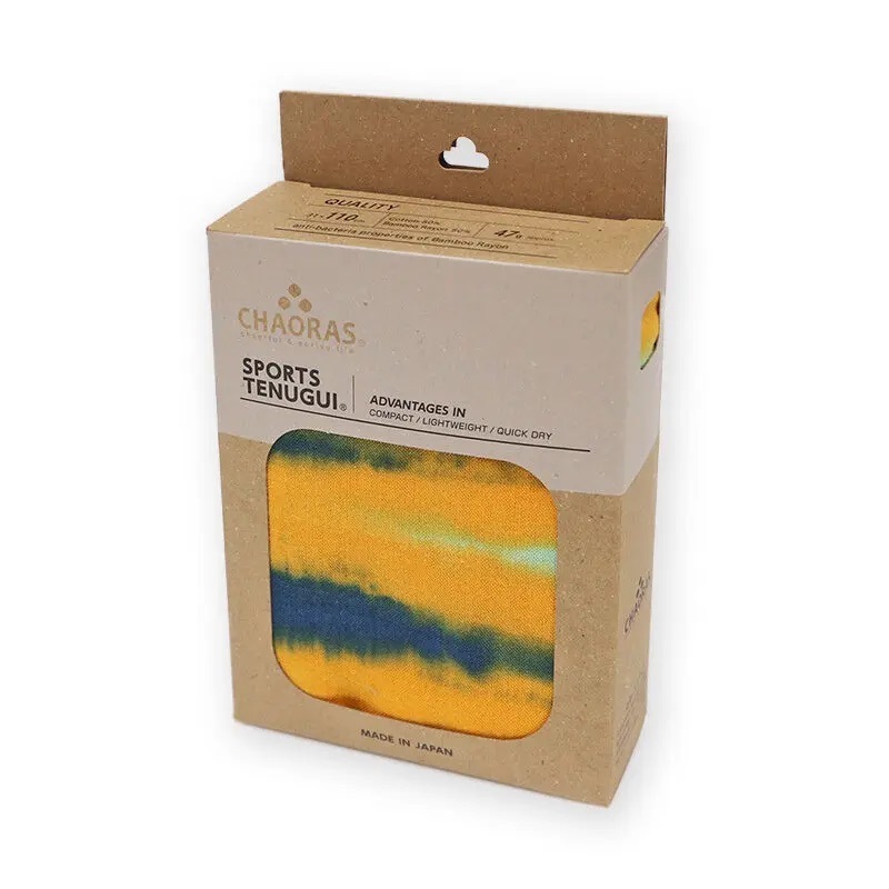 CHAORAS チャオラス スポーツてぬぐい　ダイダイ/ターコイズオレンジ