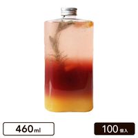 トールフラット 460ml ドリンクボトル フタ付き 【100個入】|ドリンクボトル|カップ・ボトル・フタ