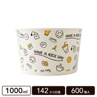 NiceDayフードカップ 1000ml 142mm口径 600個|NiceDayフードカップ|フード・デザート容器