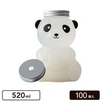 パンダ 520ml ドリンクボトル フタ付き 【100個入】|ドリンクボトル|カップ・ボトル・フタ