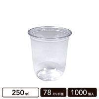PET���å� U�� 250ml 78mm���¡�1000������